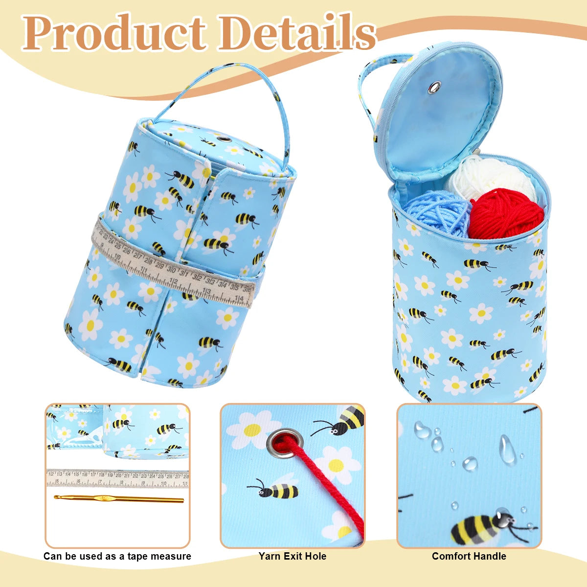 YarnRoam – Portable Crochet & Knitting Storage Bag