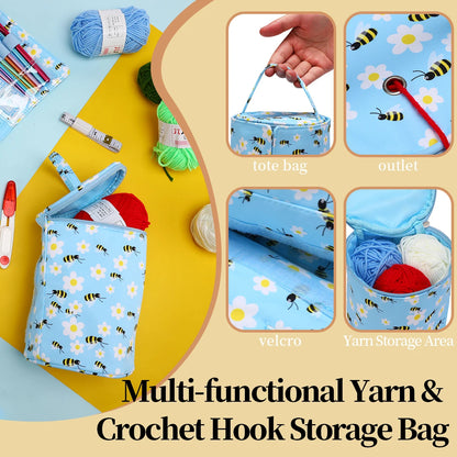 YarnRoam – Portable Crochet & Knitting Storage Bag