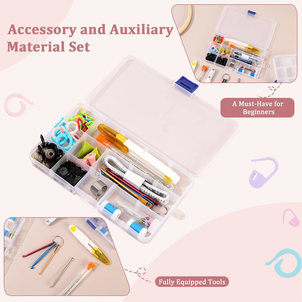CraftLoop – 103-Piece Sewing & Crochet Accessories Tool Kit
