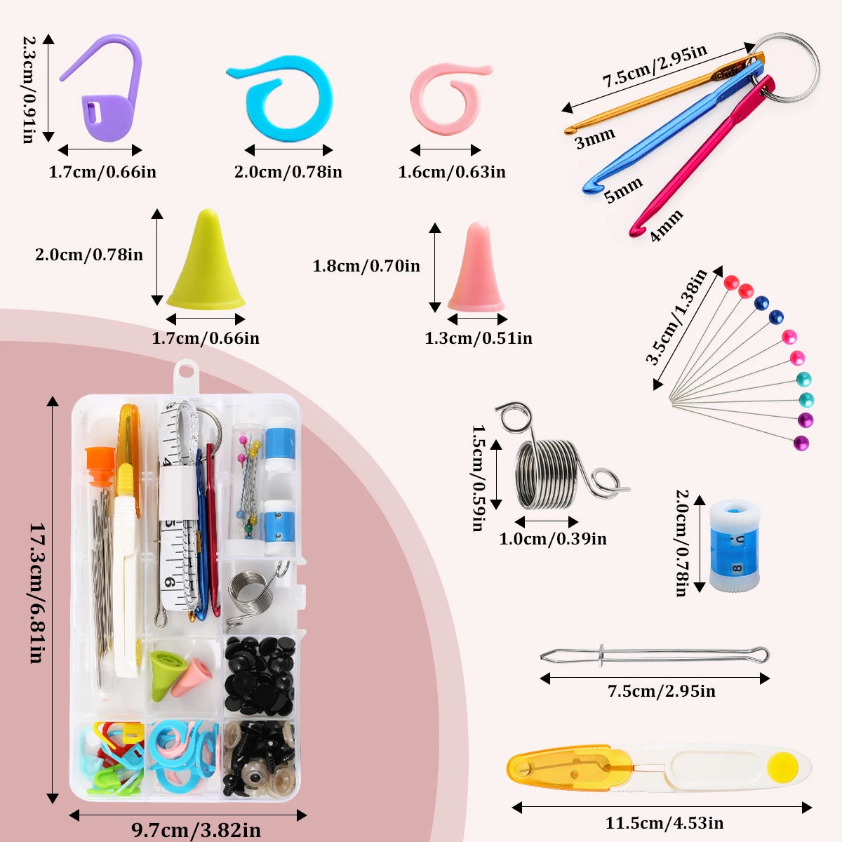 CraftLoop – 103-Piece Sewing & Crochet Accessories Tool Kit