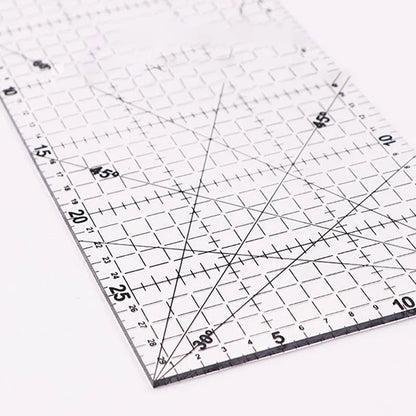 PatchLine – 30×15 cm Transparent Acrylic Quilting Ruler