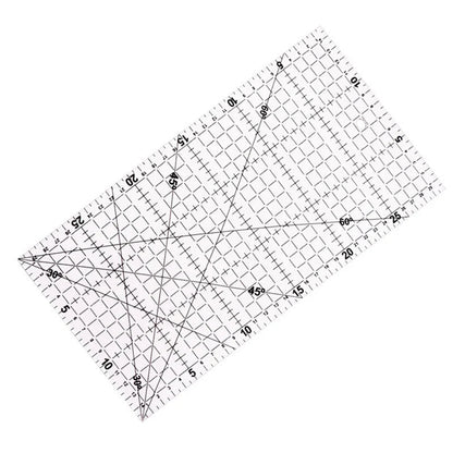 PatchLine – 30×15 cm Transparent Acrylic Quilting Ruler