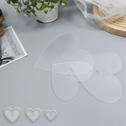 HeartTrace – 3-Piece Acrylic Heart Quilting Template Set