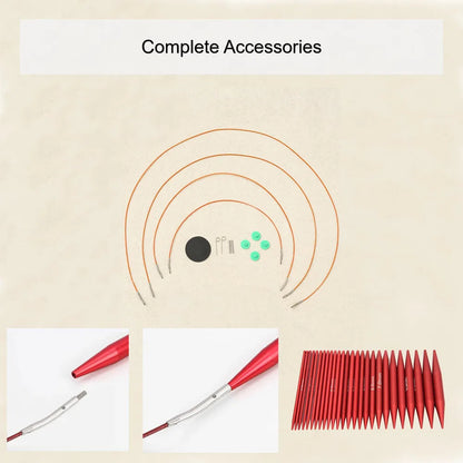 LoopCraft – 26-Piece Interchangeable Knitting Needle & Crochet Set
