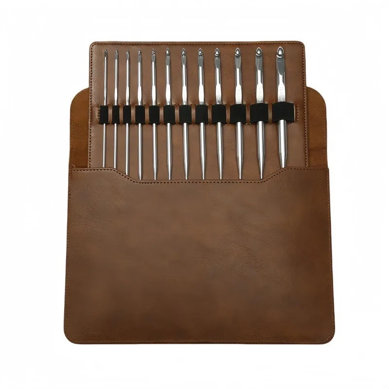 WeaveCore – 12-Piece Interchangeable Tunisian Crochet Hook Set