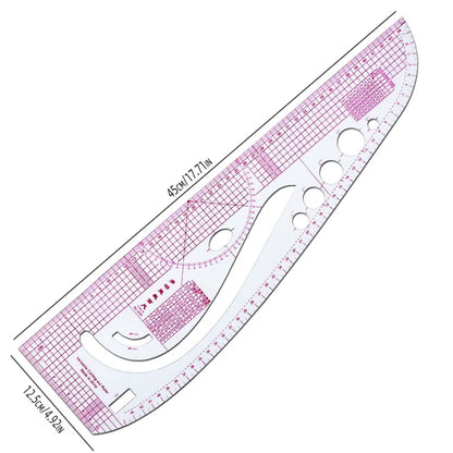 LineCrafta – Dual-Use Straight & Curve Sewing Ruler