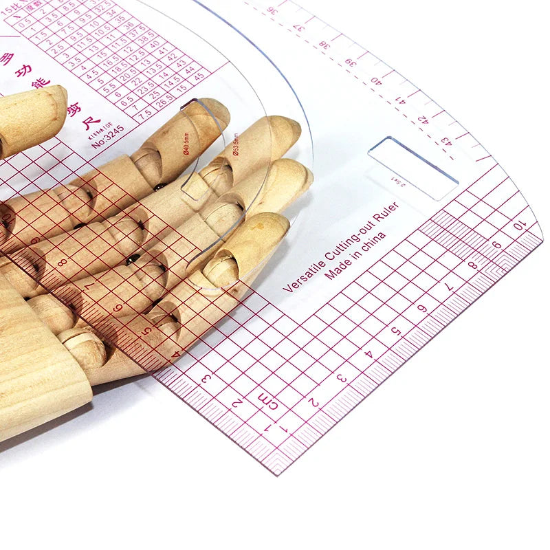 LineCrafta – Dual-Use Straight & Curve Sewing Ruler