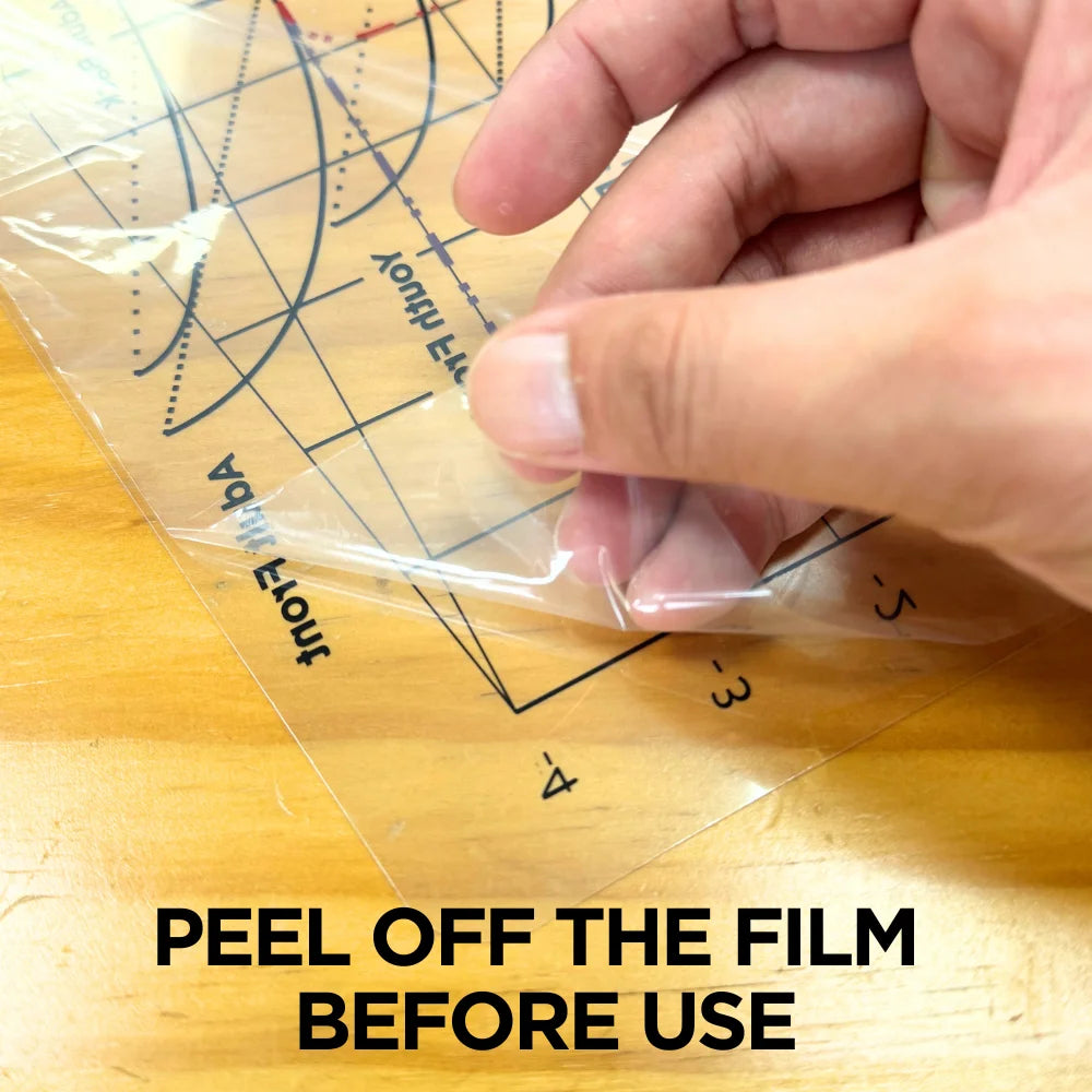 VinylSetra – 2-Piece Heat Press T-Shirt Alignment Ruler Set