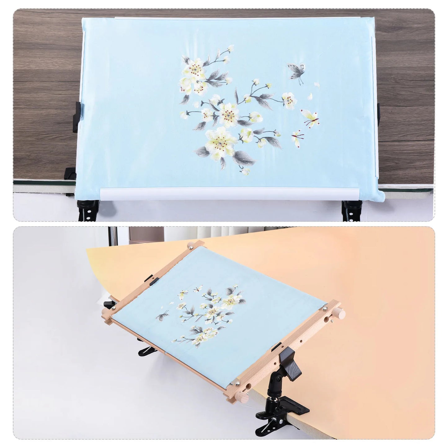 StitchPivot – 2-Piece 360° Rotating Sewing Holder Clip Set