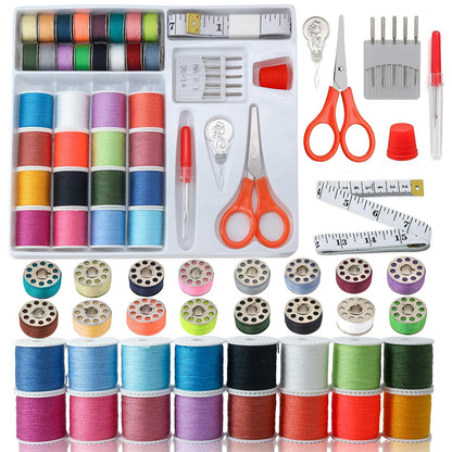 BobbinEasea – 42-Piece Sewing Kit with Prewound Bobbins