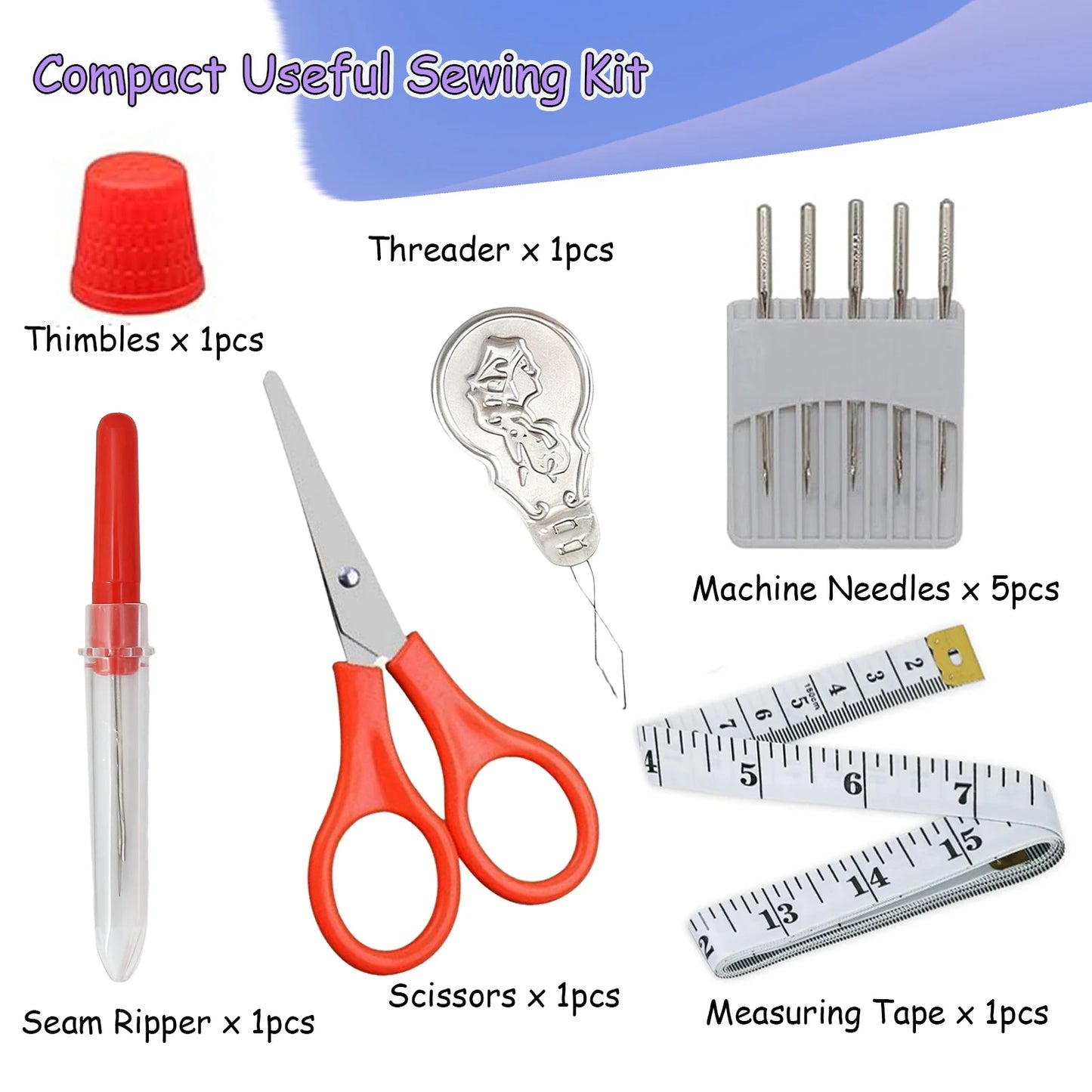 BobbinEasea – 42-Piece Sewing Kit with Prewound Bobbins