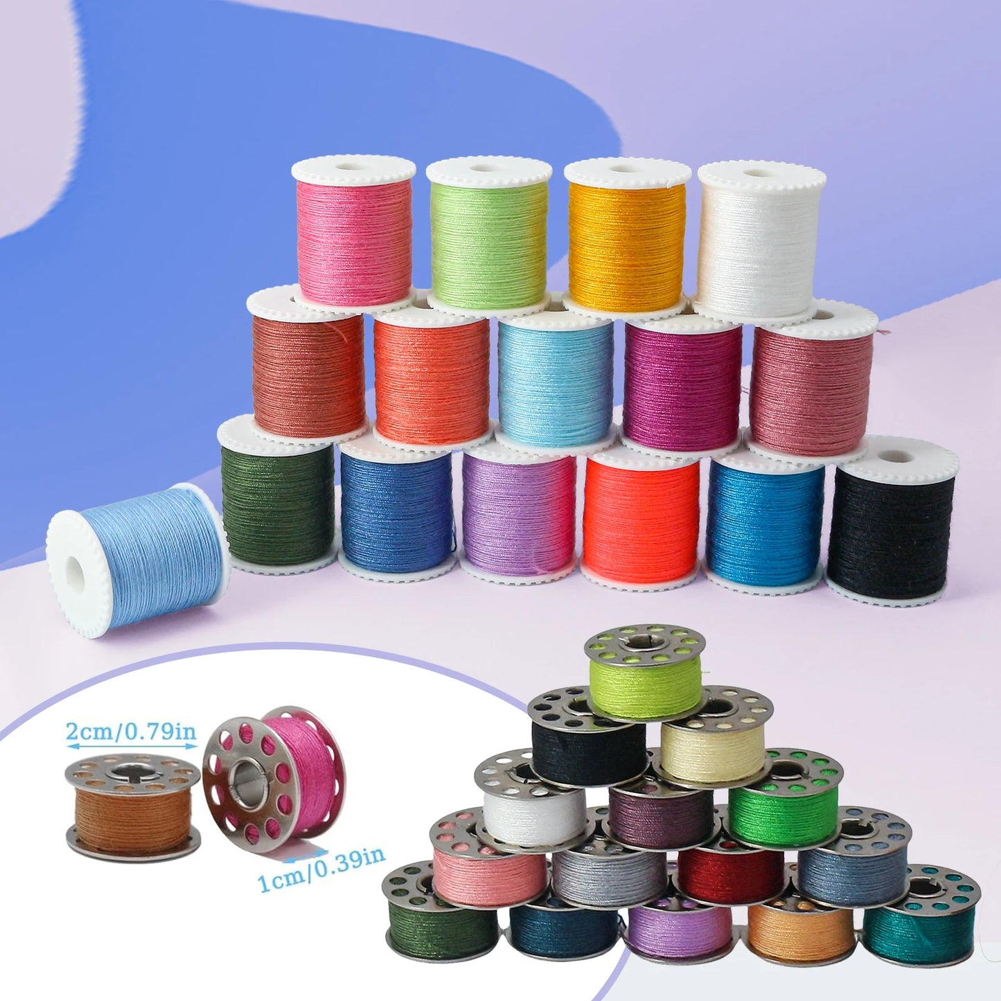 BobbinEasea – 42-Piece Sewing Kit with Prewound Bobbins