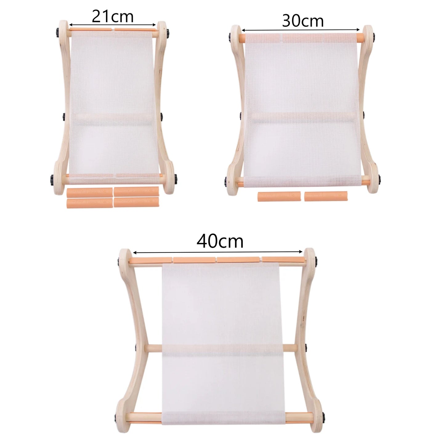 StitchRestora – Adjustable Wooden L-Shape Table Stand