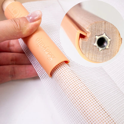 StitchRestora – Adjustable Wooden L-Shape Table Stand