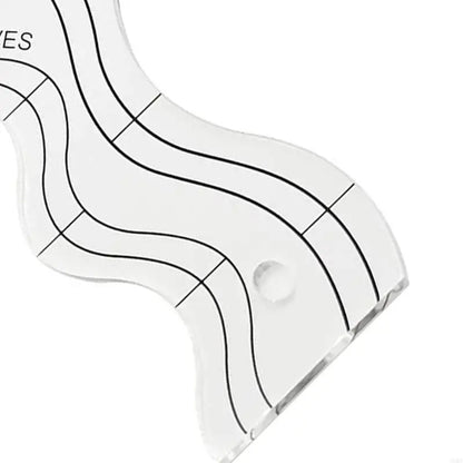 WaveMarka – Clear Acrylic Wavy Quilting Ruler Templates