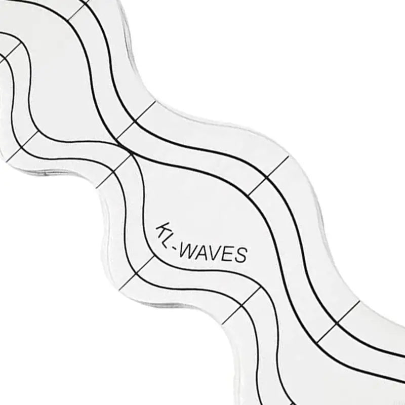 WaveMarka – Clear Acrylic Wavy Quilting Ruler Templates