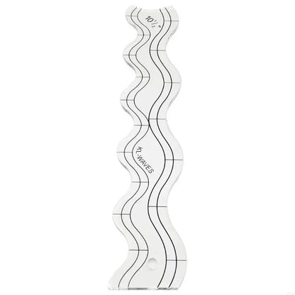 WaveMarka – Clear Acrylic Wavy Quilting Ruler Templates
