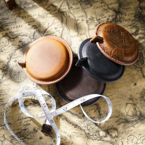 HideMeasurea – Retractable Genuine Leather Mini Tape Measure