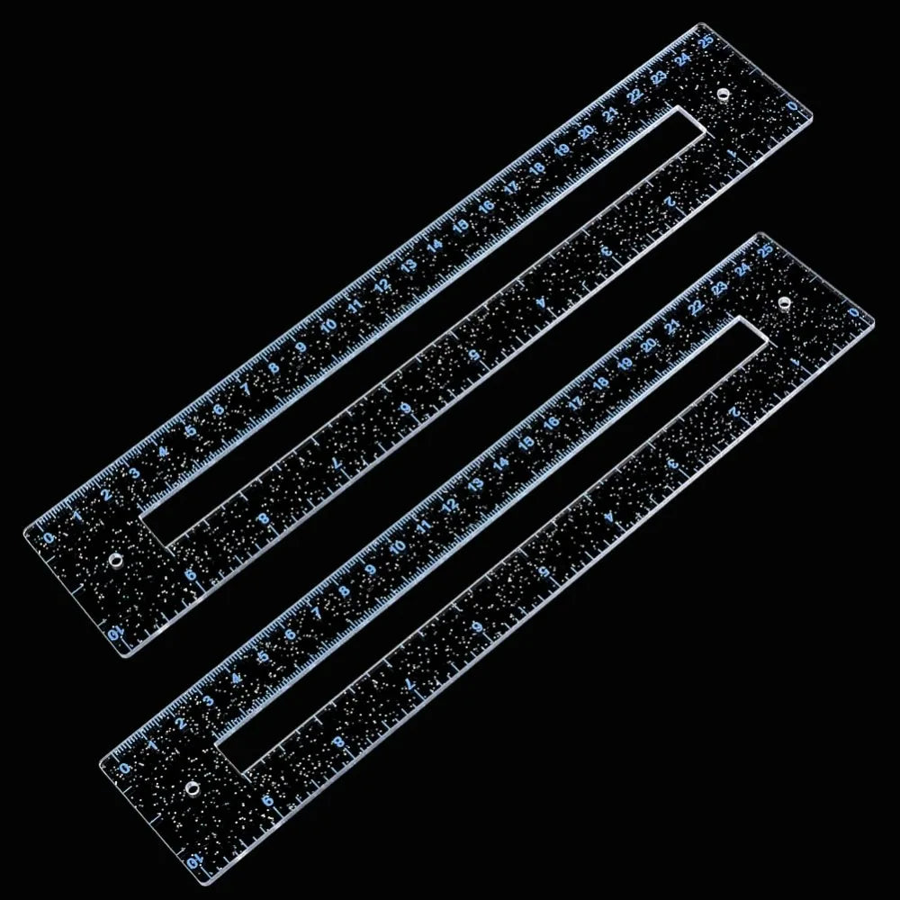 ZipCraftia – 2-Piece Clear Acrylic Zipper Making Template Set