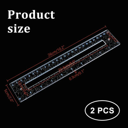 ZipCraftia – 2-Piece Clear Acrylic Zipper Making Template Set